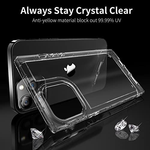 JMLTech Clear iPhone 14 Pro Max Case Silicone Square Shocks Protective Protection Protection Caso Capa para iPhone 14 Pro Max