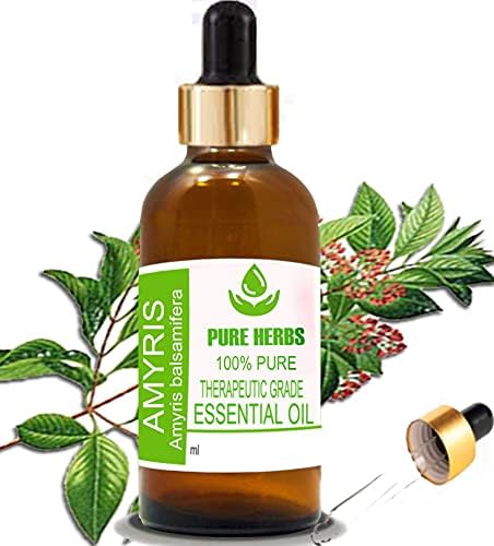 Ervas puras amyris puro e natural terapêutico Óleo essencial de grau 30ml