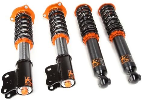 Ksport CMZ110-SK | Compatível com 03-11 Mazda RX-8-Slide Kontrol Drift Coilovers ajustável | Reduz o veículo e aumenta