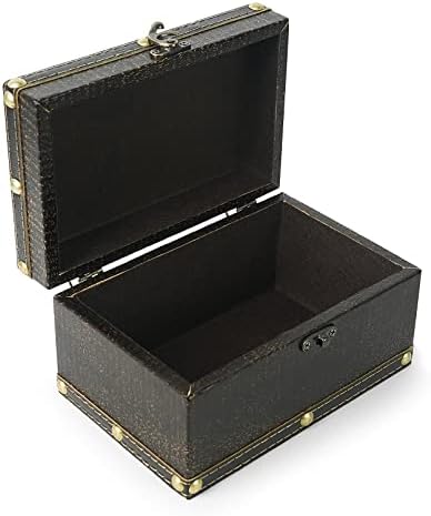 Sonhos Small Store Stage Box - Caixa de tesouro de lata vintage Caixas de madeira decorativas para crianças meninos Presentes Decorações de casa Decorações