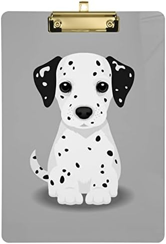 Dalmatian Puppy Arleboard Dog Office School Escola de enfermagem quadro de clipe de acrílico para o tamanho padrão da letra