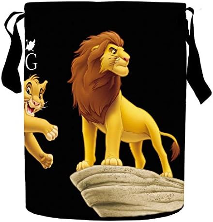 Kuber Industries Disney Laundry Bag/Bin | Material de lona à prova de água e 3d Disney The Lion King Print | Armazenamento de brinquedos