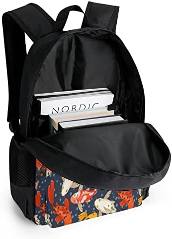 Koi Carp Japan Style Travel Backpack Aesthetic College Bookbag Classical Daypacks Bolsa de trabalho de ombro para homens