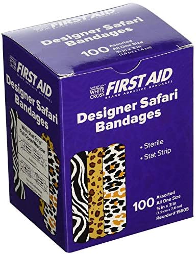 Bandagens Safari, 3/4 x3, 100 strip-strip, ótimas para crianças e adultos também