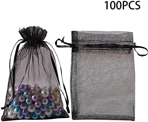 Presentes 100pcs bolsas Candy de casamento para bolsas de joalheria Bolsa de armazenamento de presentes Organza 3.5x2.5N