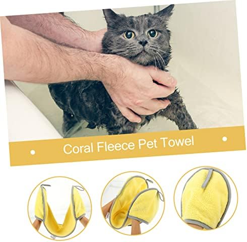 IPETBOOM 2PCS Toalha de banho de cachorro Toalhas absorventes Toalhas de banho seco rápido Toalha de cachorro Toalha de estimação