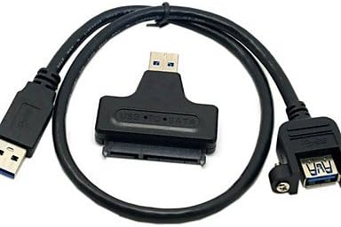 Cy feminino USB 3.0 para masculino USB 3.0 com adaptador USB 3.0 para SATA