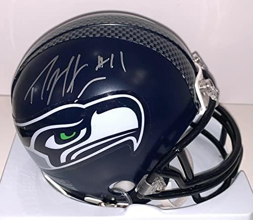 Percy Harvin autografou o Seattle Seahawks Mini Speed ​​Haphet assinou Schwartz COA - Capacetes NFL autografados