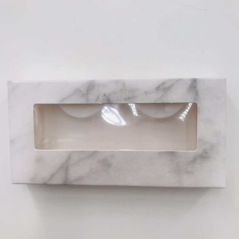 Cílios para os olhos embalando caixas de mármore vazias caixas populares