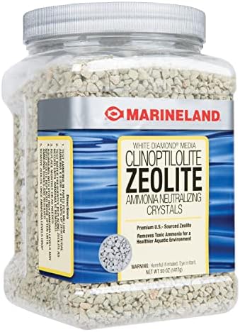 Marineland White Diamond 50 onças, remove amônia tóxica, mídia de filtro aquário