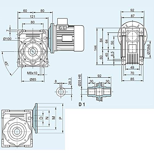 NMRV AMETRIC 50F180-63B5