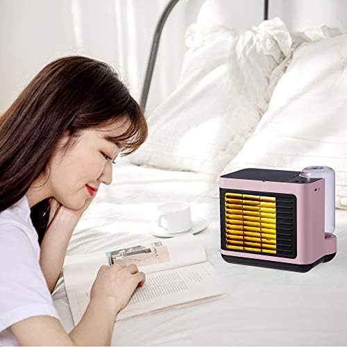 Eleption portátil de ar resfriador, ar condicionado de refrigerador de ar pessoal com ajuste de 3 velocidades e luz noturna