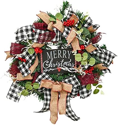 Sdfgh Christmas Wreath Wealel Porta Decoração do Layout do Layout Adere da cor da cor de coroa