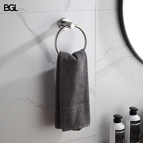 Anel de toalha BGL para banheiro 304 prova de ferrugem em aço inoxidável, 2 anel de toalha de embalagem, suporte de toalha