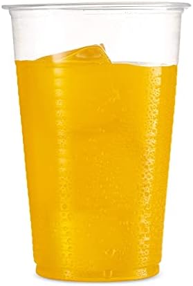 [240 contagem - 9 oz de xícaras] Configurações grandes de 9 onças de plástico descartáveis ​​com copos de bebidas ótimas para suco, água, refrigerante, cerveja, uso em festas, casa, escritório, piquenique, churrasco ou evento, 3 pacotes