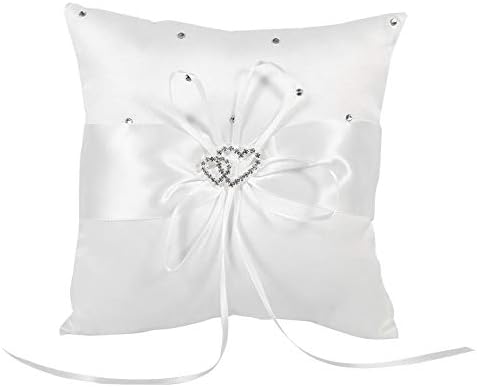 4 cores Pillow Pillow Bowknot Mancha Double Hearts Diamonds Ring Broadher Pillow Bourer Pillow Cushion com Bowknot