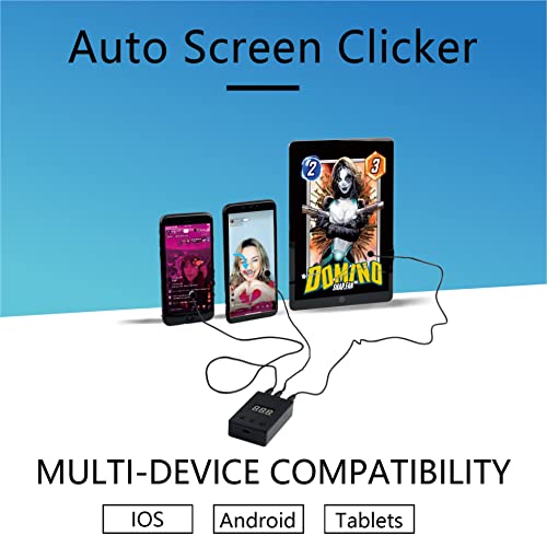 Clicker automático para iPhone iPad: Clicker físico de velocidade ajustável, clique contínuo de dedo simulado, telefone de