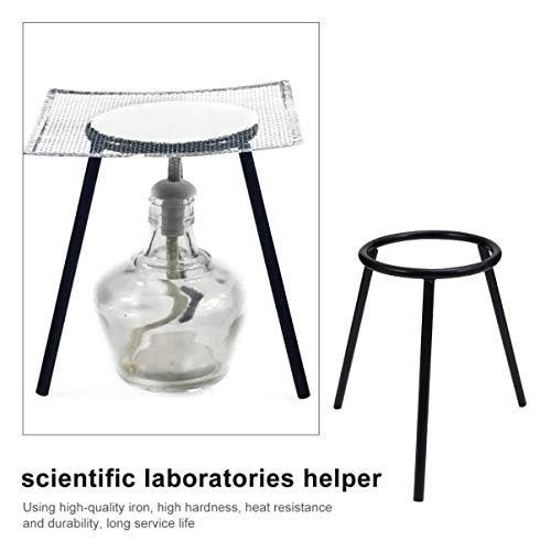 VILLCASE 2PCS Burner Tripé Suporte de lâmpada de álcool Stand Iron Lab Forneces Supplias científicas Labware de copo para o laboratório de classe escolar