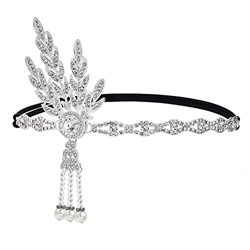 Woent Bridal Wedding Party Band Bandal Crystal sai do cabelo elástico Cordão de pérolas Brincos pendentes de pendente de bola de bola de bola para mulheres meninas