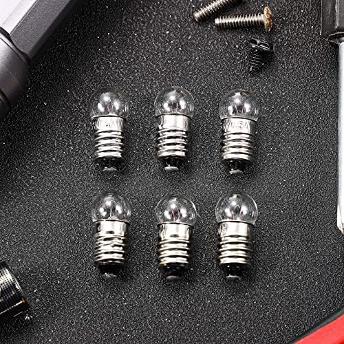 20 peças e10 lâmpadas de parafuso miniatura lâmpadas de lâmpadas de reposição E10 Mini Bulbo para experimento elétrico