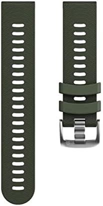 MGTCAR 20mm Sport Silicone Watch Band Strap for Garmin Forerunner 245 245m 645 Vivoativo 3 Vivomove HR Smart Bracelet