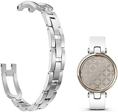 Tiras de aço inoxidável da alegria C2D compatíveis com banda de substituição de smartwatch garmin lily para women acessórios em estilo