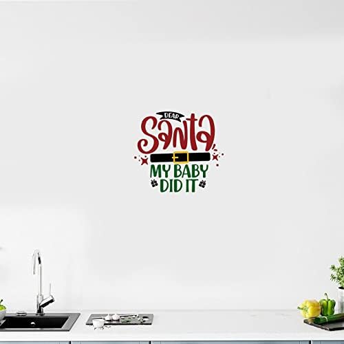 Caro Papai Noel, meu bebê fez isso cita o decalque de parede reutilizável adesivos de arte de parede engraçada decoração de