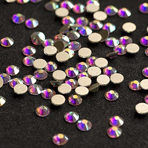 SS10 1440pcs Glitter Crystal Uil Art Rhinestones Flatback Striss Clear Non Hot Fix Reths Cola