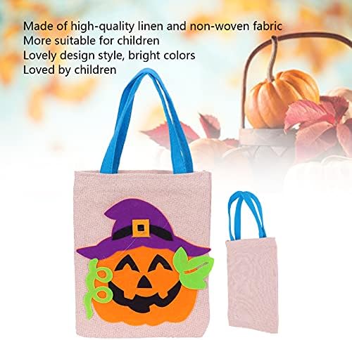 Saco de Tote de Halloween de Ccylez, bolsa de doces de Halloween, sacola de tratamento com favores de festas, para show de festas