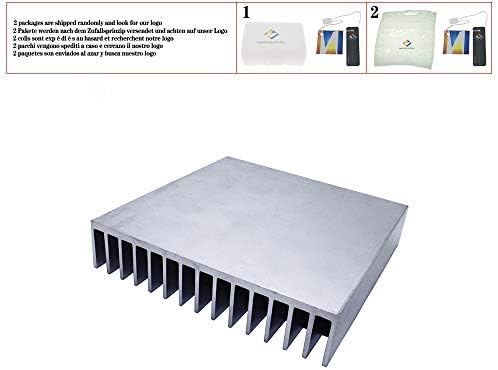 Alumínio Calibel de calor 165x165x34.8 mm Radador de dissipador de calor de resfriador para amplificador de energia eletrônica LED Resfriamento