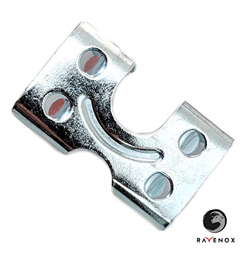 Grampos de metal Ravenox para corda | | Grampos de corda dupla banhada por zinco ou latão de serviço médio | Clipes de metal para cordas de 3/8 polegadas, 1/2 polegada ou 5/8 polegadas, cabos e cabos