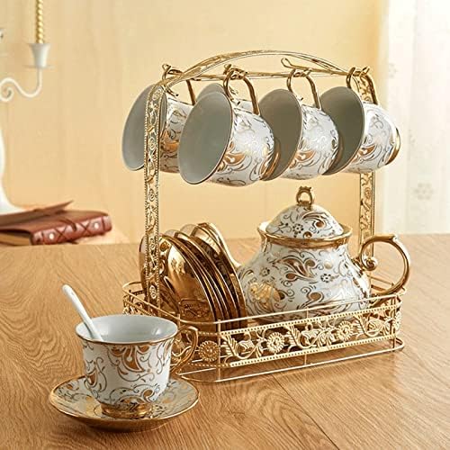 TDDGG Ceramic Tea Cup e Gold China Cops Coffee Creamer Topar