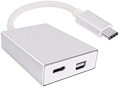 USB-C USB 3.1 Tipo C para Mini DisplayPort DP USB OTG Usb-C Adaptador de carregador feminino para laptop