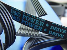D&D PowerDrive 150J7 Poly V Belt, 7 Band, Borracha