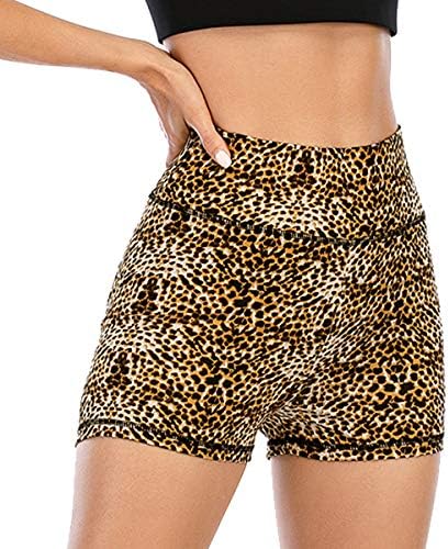 Mulheres shorts de ioga ruched booty high wity ginout shorts