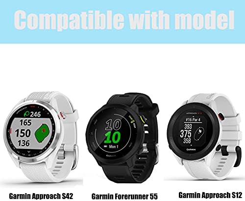 Compatível para Garmin Forerunner 55 Band, Lamshaw respirável nylon tecido de reposição de tecido Strap Compatível para