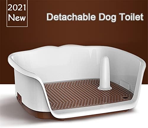 Zlxdp portátil banheiro de cachorro portátil dupla camada de cachorro treinamento higiênico xixi para cães pequenos pet slowing banheiro