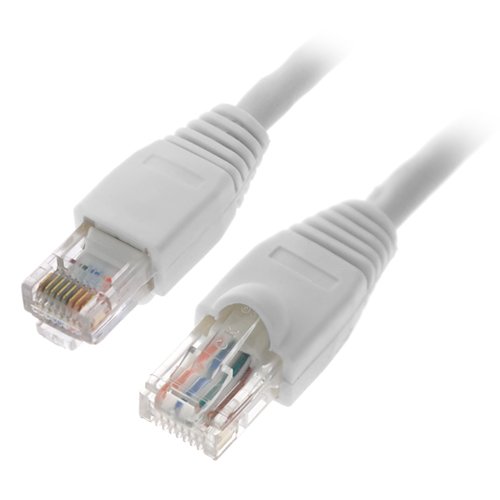 Premium White Ethernet LAN Rede Cabo CAT5E Prazado de ouro para masculino Connecto