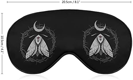 Máscara oculta oculta de mariposa gótica Sono vendadas com bloqueios de cinta ajustável Blinder noturno para viagens Sleeping Sleeping Yoga Nap Mulher Men