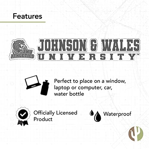 Johnson & Wales University JWU Wildcats Nome Logotipo Vinil Decal