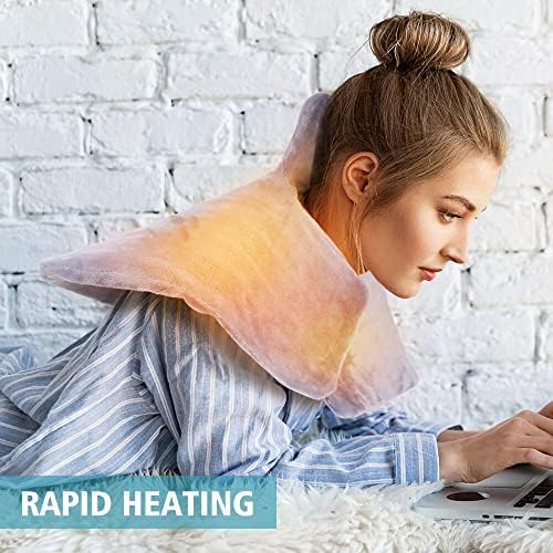 Almofadas de aquecimento elétrico de inverno no pescoço aquecimento de ombro de ombro térmico terapia de alívio da dor Promover circulação sanguínea plug dos EUA