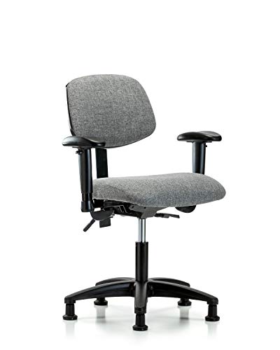 Labtech Seating LT41502 Faixa da mesa de altura Base de nylon, inclinação, braços, planícios, Borgonha