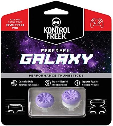 Kontrolfreek FPS Freek Galaxy Performance Thumbsticks para Nintendo Switch | 1 arranha-céu, 1 arranha-céus | Roxo