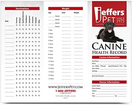 Jeffers Dog Health Records