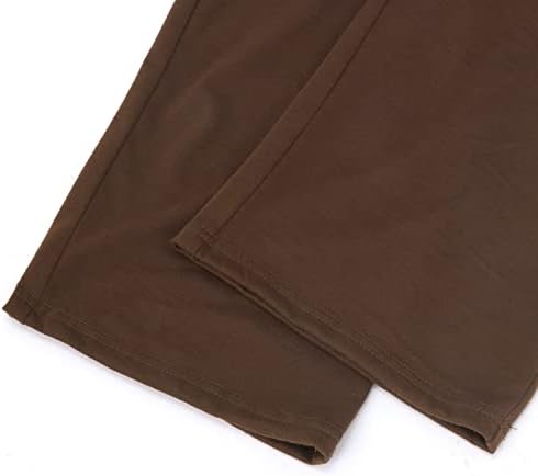 Calça de moletom da cintura elástica feminino calça de carga casual calça de corredor de cintura alta solta ao ar livre