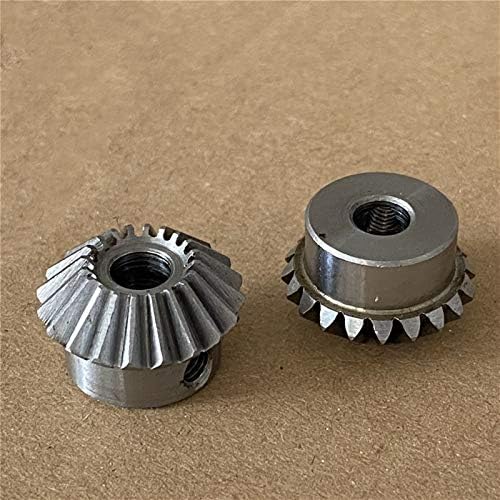 Uteyeew 2pcs engrenagem chanfrada reta 1m 20t aço/cobre 90 ° VERTICAL DO DIRITO VERTICAL ENGINE