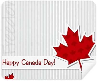 Feliz Dia do Canadá do Dia do Canadá Limpeza de bordo vertical Limpador de tela 2pcs Camurça tecido