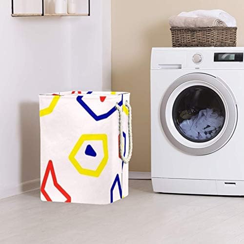 Linhas aleatórias Indomer 300D Oxford PVC Roupas à prova d'água cesto de lavanderia grande para cobertores Toys de roupas no quarto