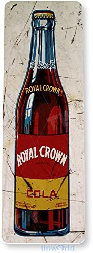 TinWorld Tin Sign Crown Royal RC Cola Retro Roda Setent Sign Metal Sign Decor de cozinha Fazenda B377
