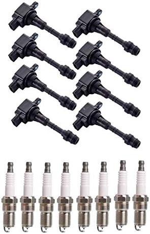 ENA Platinum Spark Pull Boble Pack Pack Conjunto de 8 compatíveis com Infiniti Nissan QX56 Armada Titan 5.6L V8 Substituição para